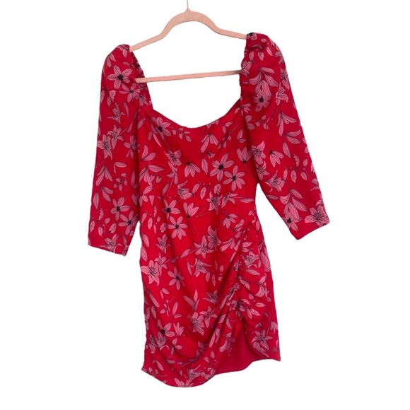 Camilla Coelho Revolve Lidia Dress Pink Red Flora S - Picture 2 of 8